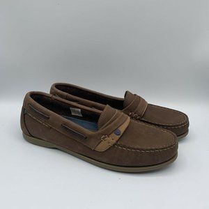 Dubarry Womens Hawaii Boat Shoes Size 39 US 7.5 Moccasins Loafers Brown